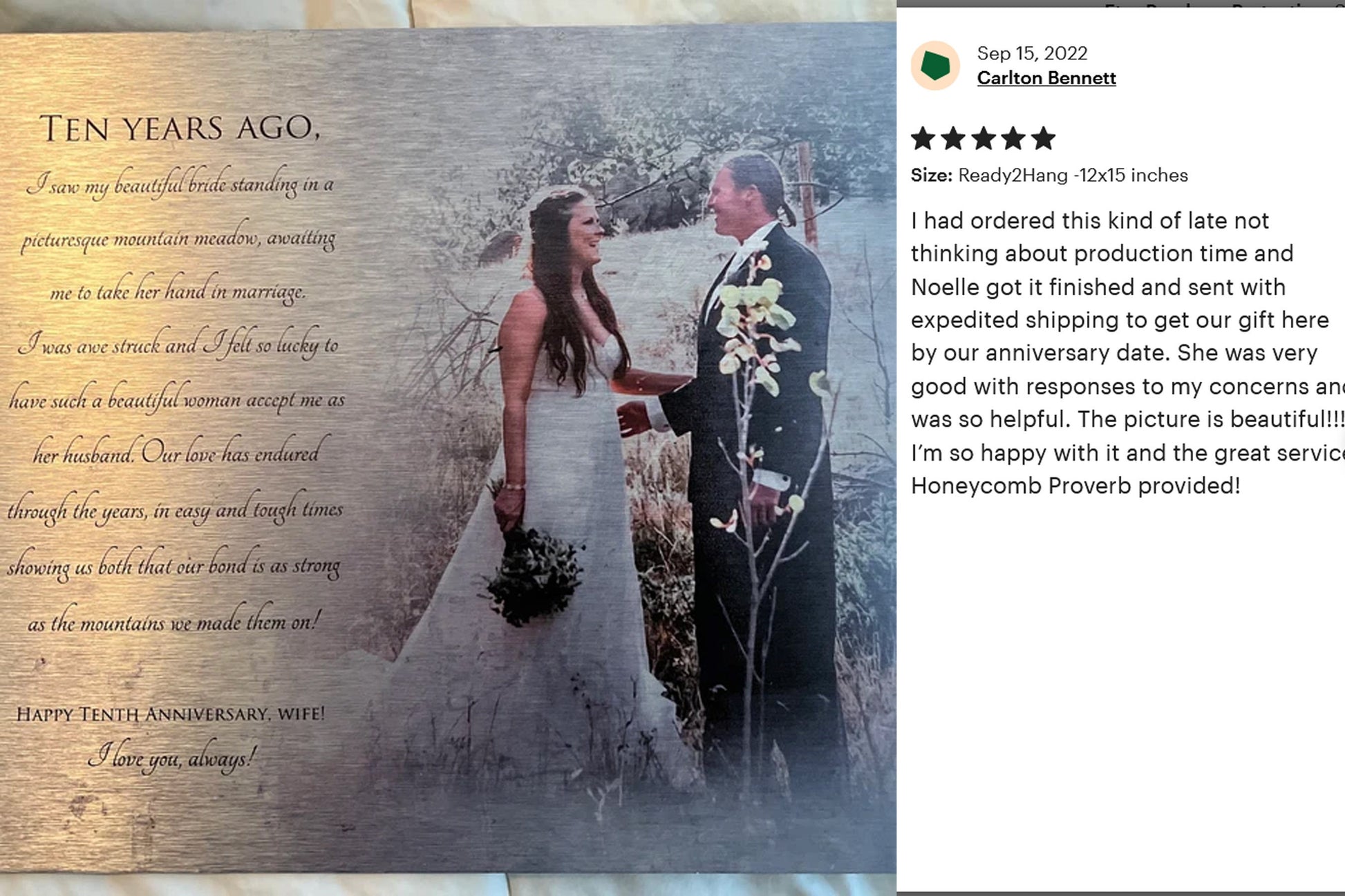 Tarnished Tin Photo and Words