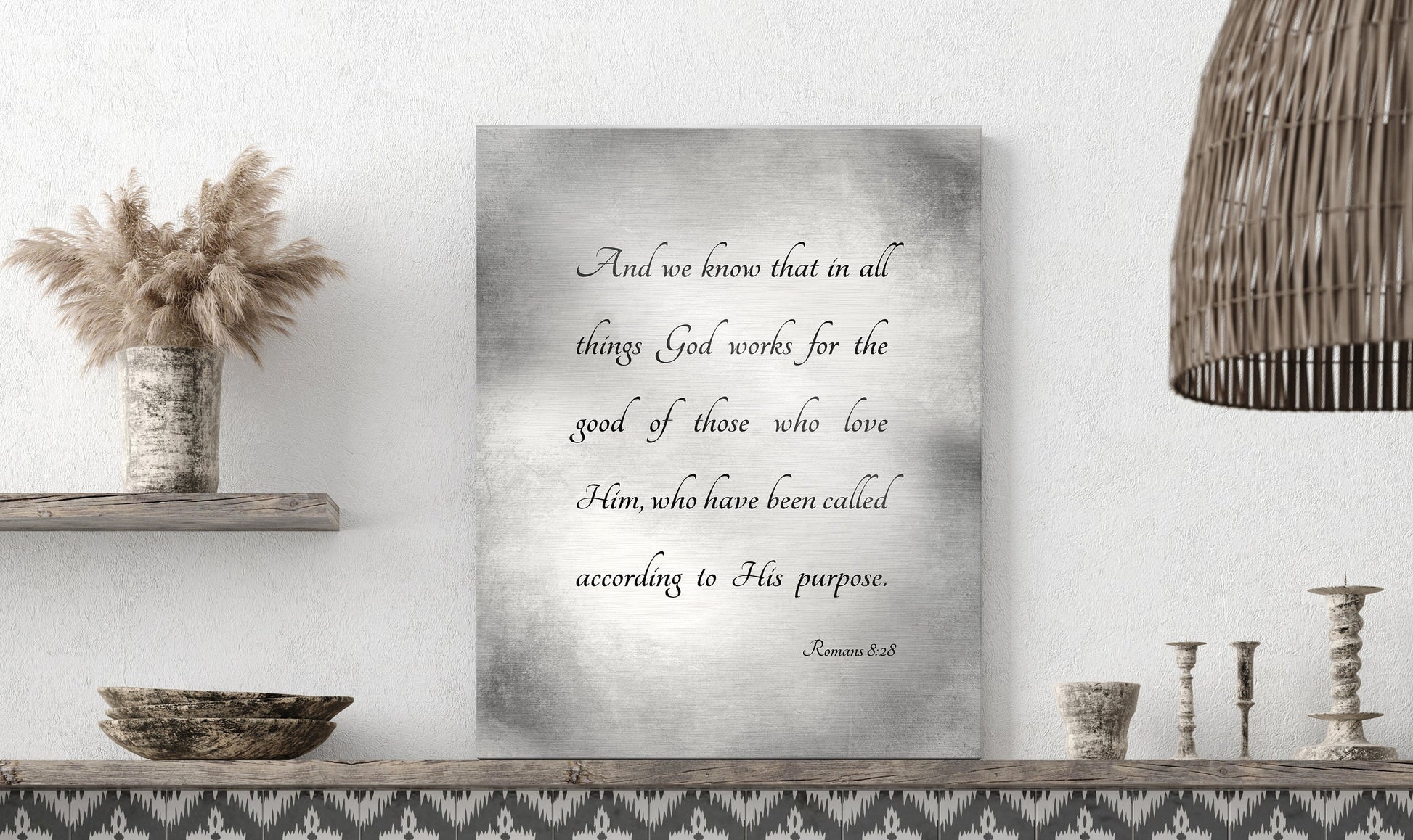 Rustic Personalized Bible Verse on Metal - HoneycombProverbs - Signs - Christian Wall Art