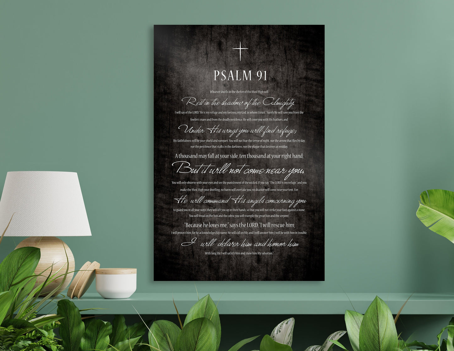 Soldier's Prayer Plaque, Weathered, Rutic Psalm 91 Wall Decor, Christian Art, Religious Gift, Encouraging Bible Verse Art, Wood Gift, Prayer