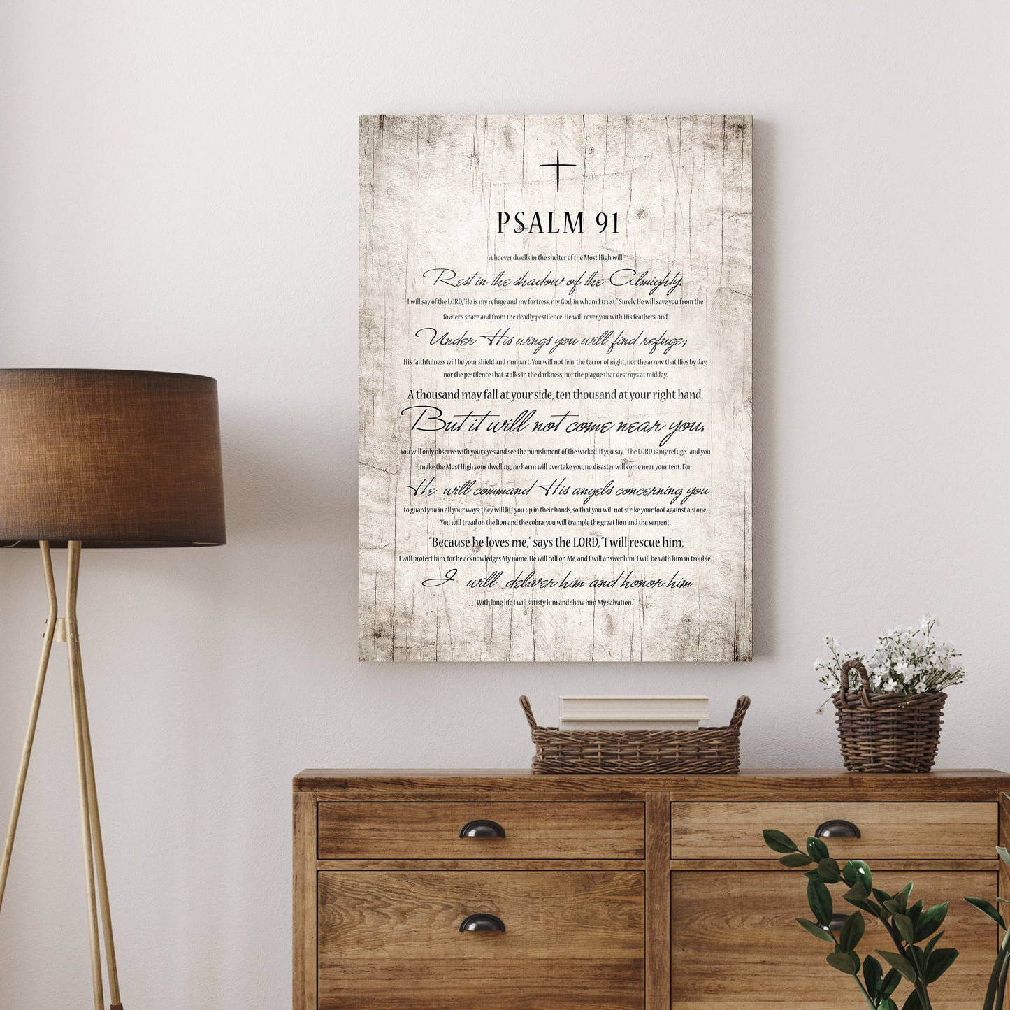 Soldier's Prayer Plaque, Weathered, Rutic Psalm 91 Wall Decor, Christian Art, Religious Gift, Encouraging Bible Verse Art, Wood Gift, Prayer