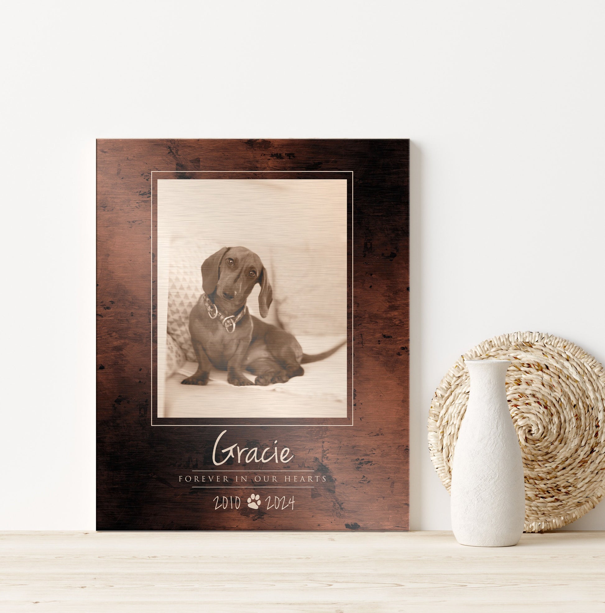 Pet Photo Tribute, Personalized Pet Memorial, Pet Loss, Sympathy Gift, RIP Plaque for Pet, Eulogy Plaque, Doggy Heaven, Comfort pet owner