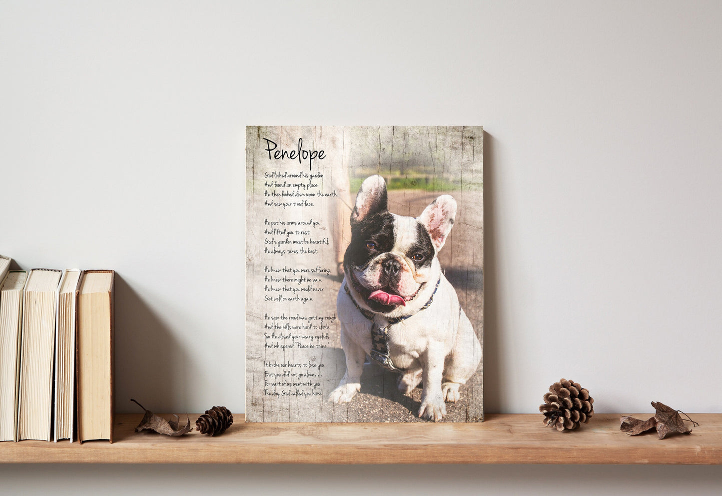Rustic Pet Portrait on Wood, Personalized Pet Memorial on Wood, Gift for Pet Parents, Dog Portrait, Tribute, Plaque, Pet Lover, Pet Loss