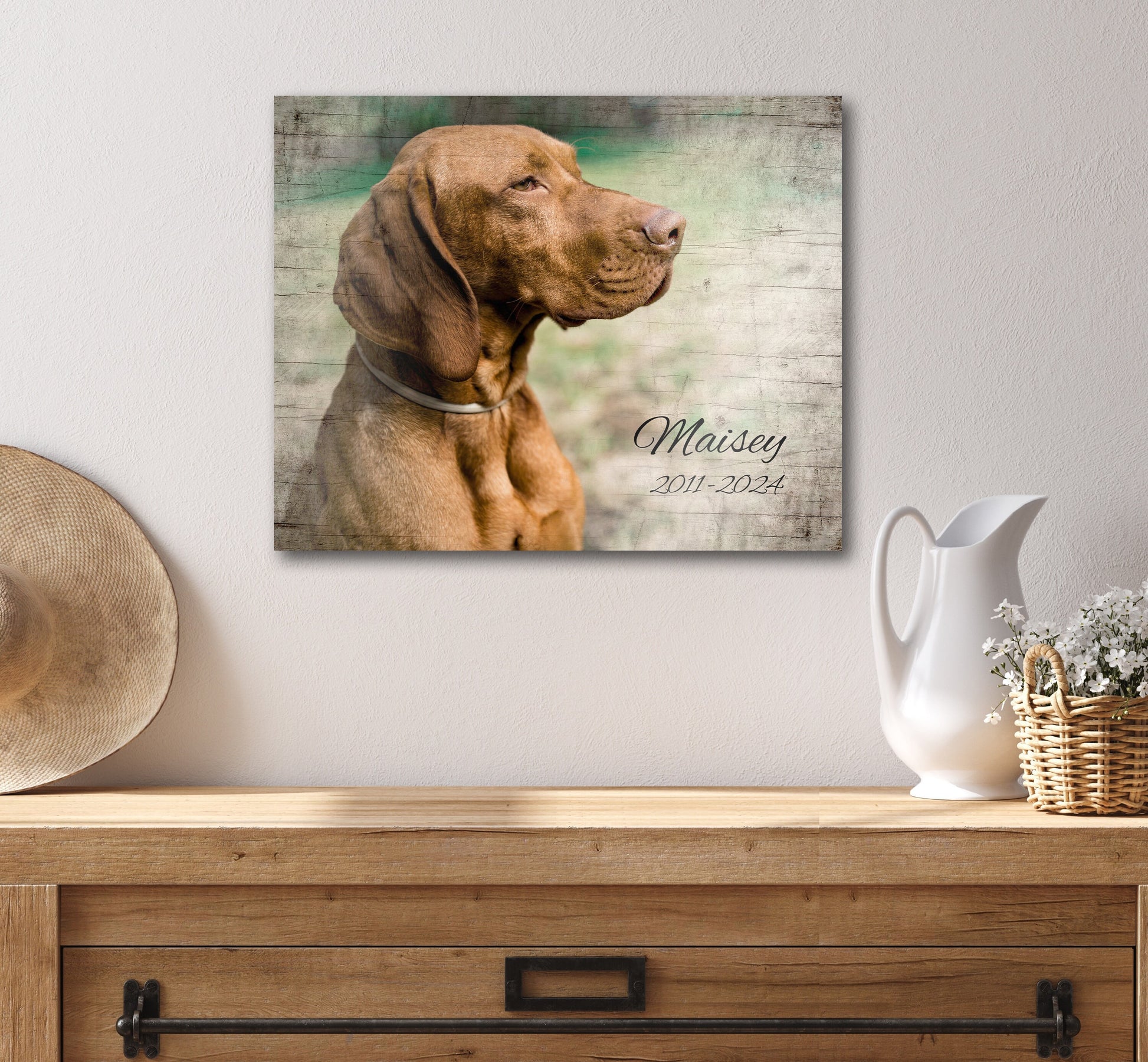 Rustic Pet Portrait on Wood, Personalized Pet Memorial on Wood, Gift for Pet Parents, Dog Portrait, Tribute, Plaque, Pet Lover, Pet Loss