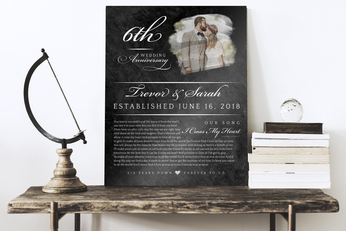 "Our Song, Our Story" Couples Milestone Plaque - HoneycombProverbs - Signs - Bronze Anniversary Gifts