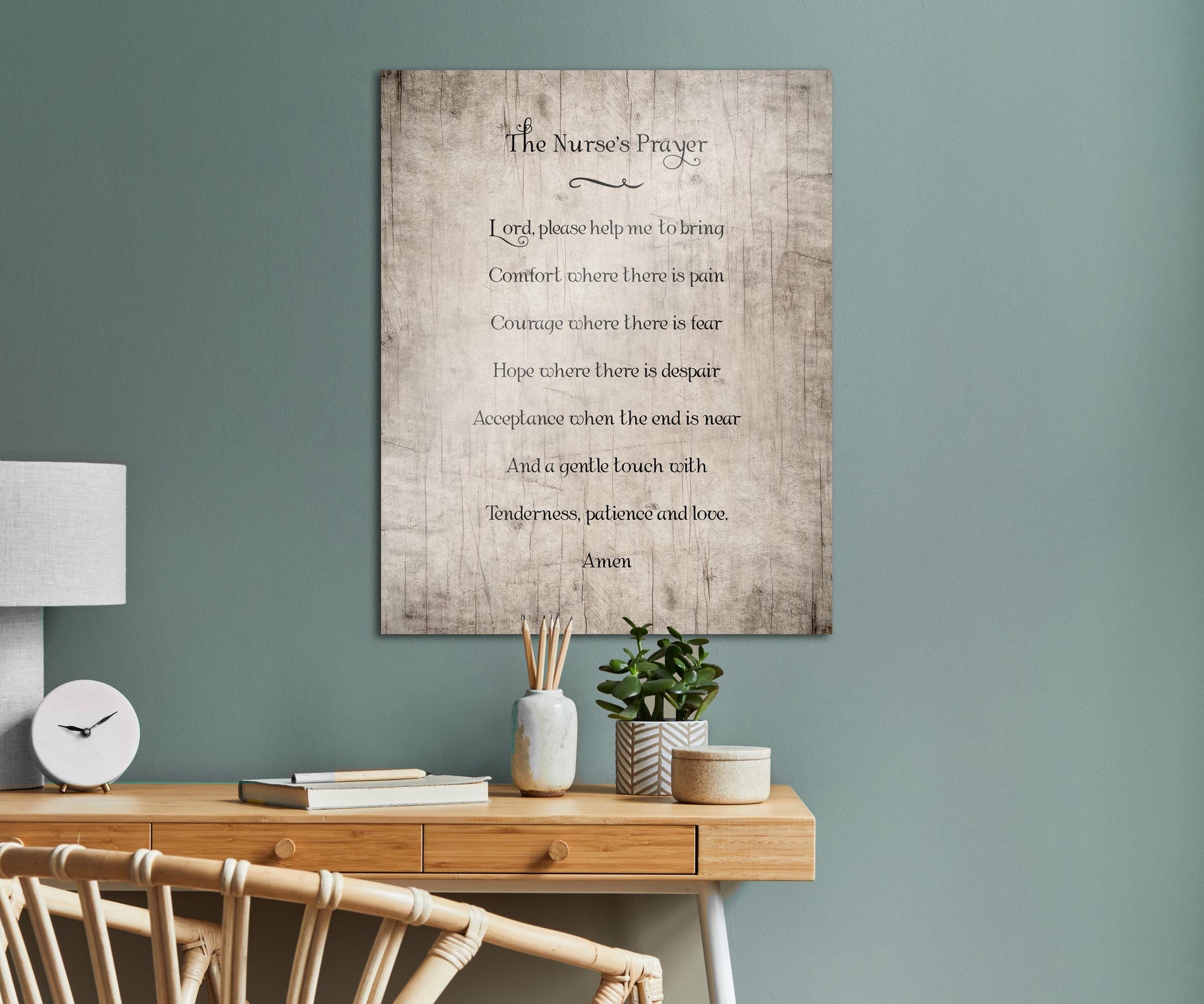 Retirement gift for Nurse, The Nurses Prayer Wood Sign, Prayer for Nurses, Caregiver Gift, National Nurse Day, Gift for Hospice Worker