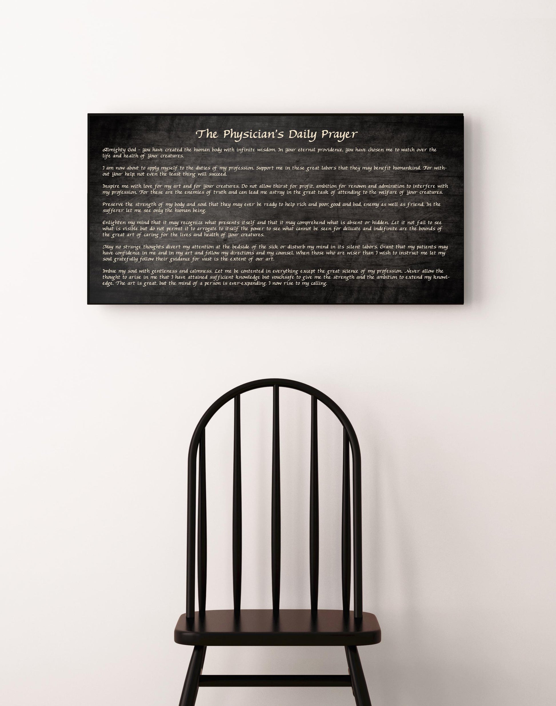 The Physician's Daily Prayer, Wooden Sign - HoneycombProverbs - Signs - Christian Wall Art