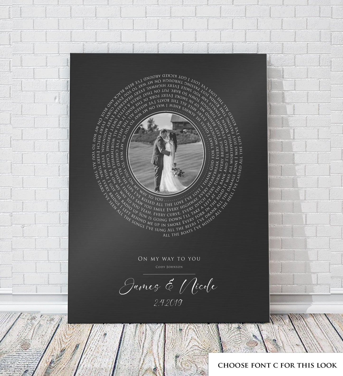 Our Song on Iron, iron anniversary gift for him, 6th Anniversary Gift for her, record art - HoneycombProverbs - Signs - Iron Anniversary Gifts