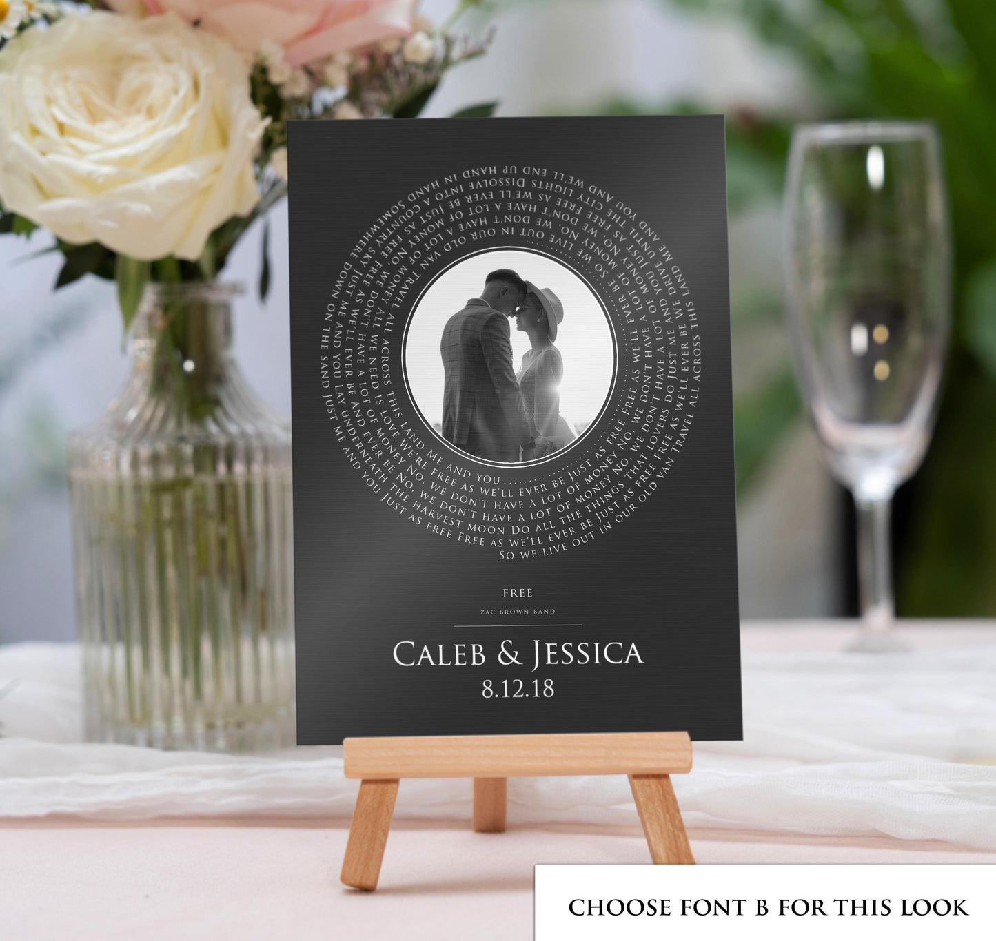 Our Song on Iron, iron anniversary gift for him, 6th Anniversary Gift for her, record art - HoneycombProverbs - Signs - Iron Anniversary Gifts