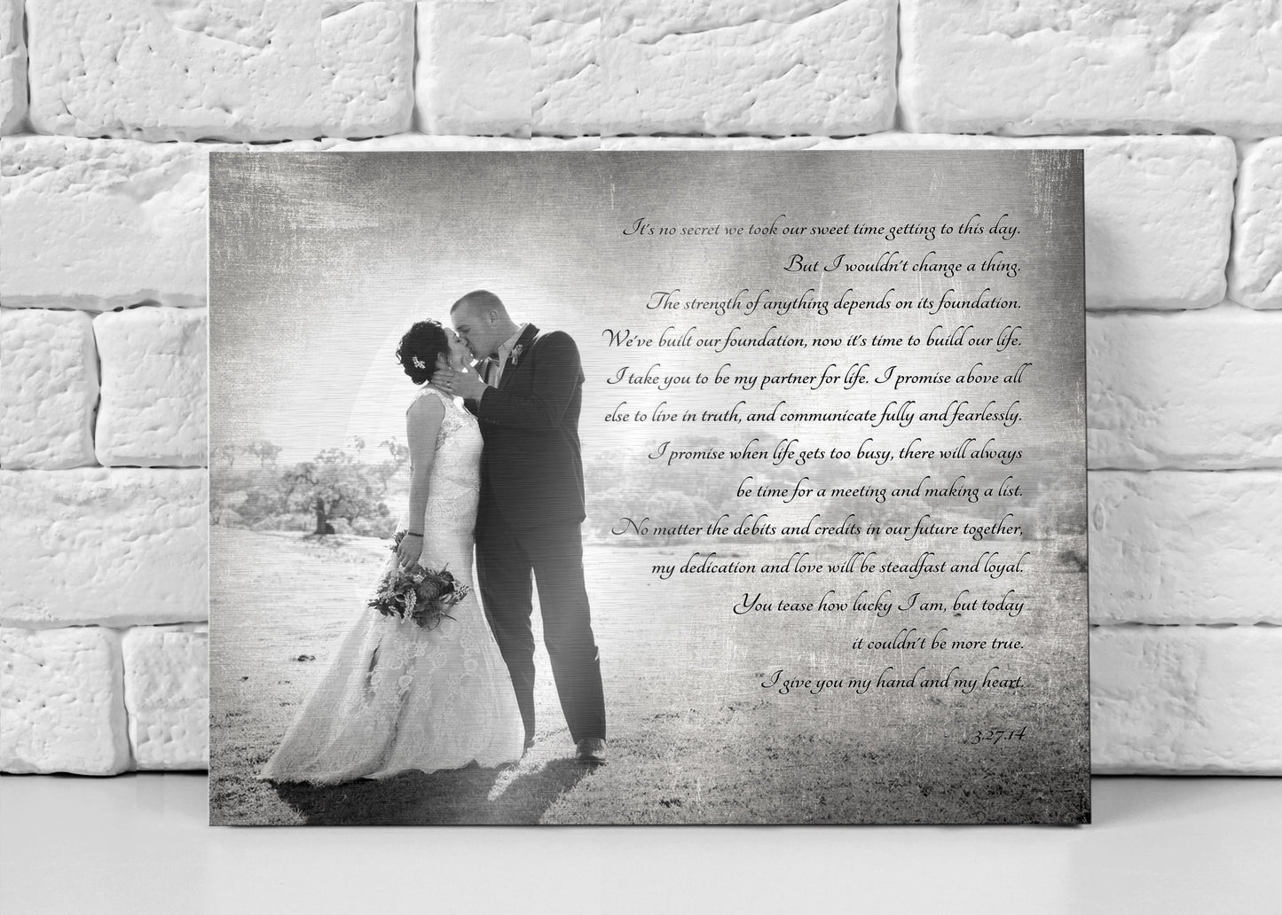 Tarnished Tin Photo and Words