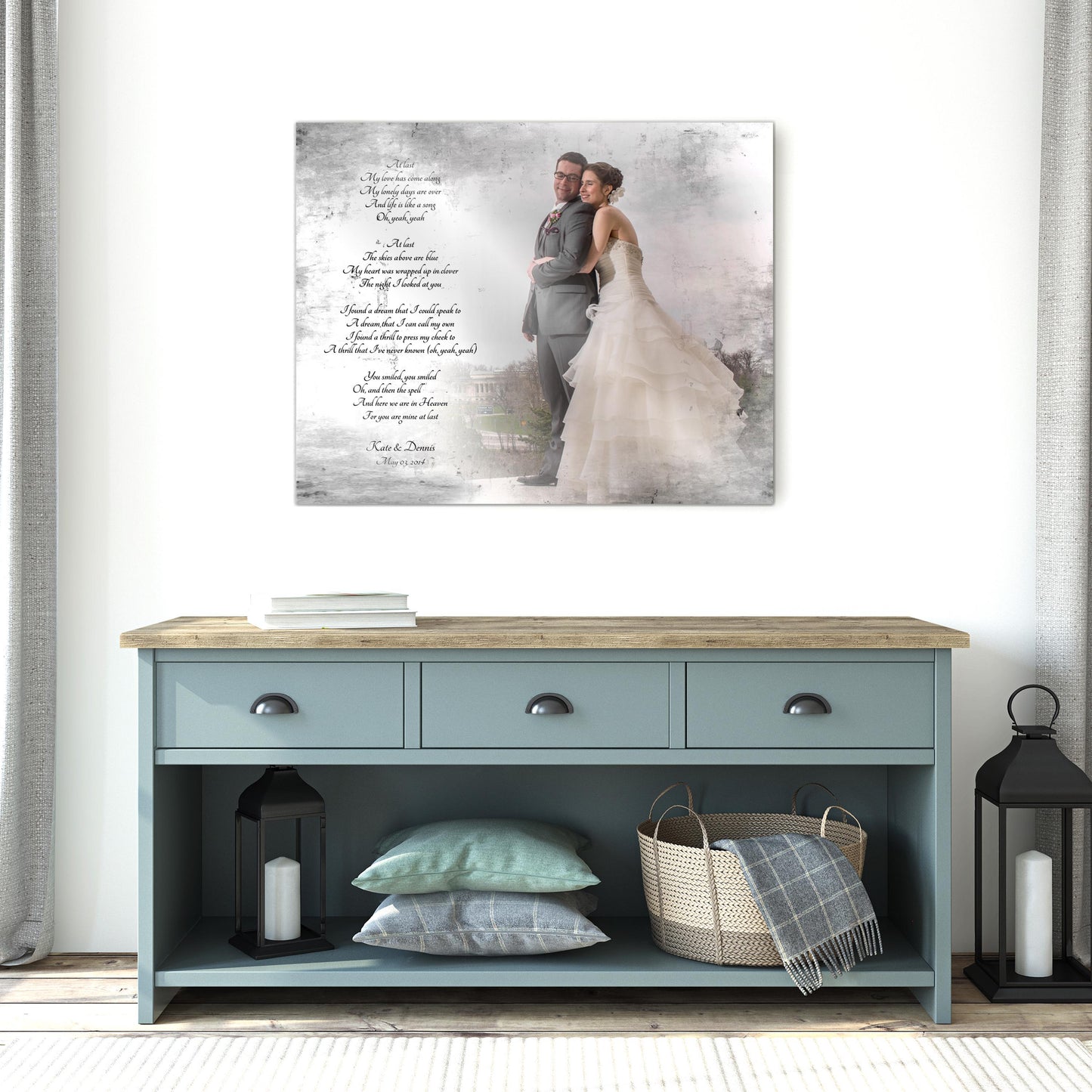 Tarnished Tin Photo and Words