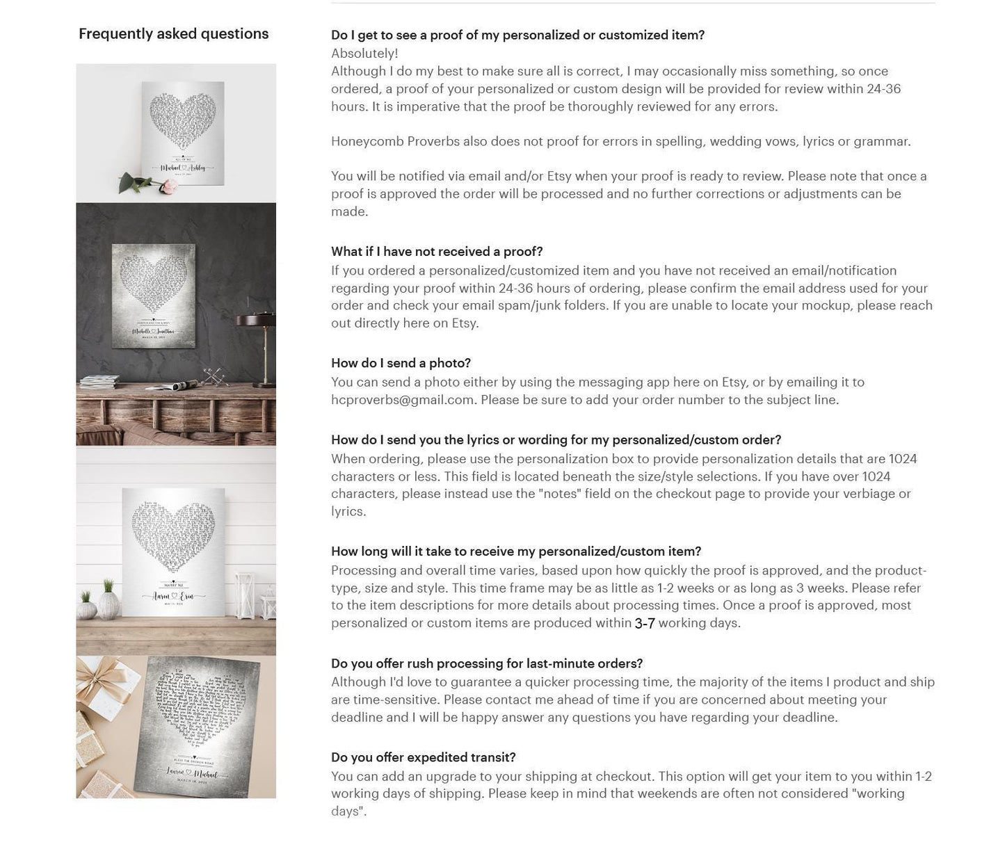 "Song in My Heart" Lyric Sign on Tin - HoneycombProverbs - Signs - Modern Lyrics Wall Decor