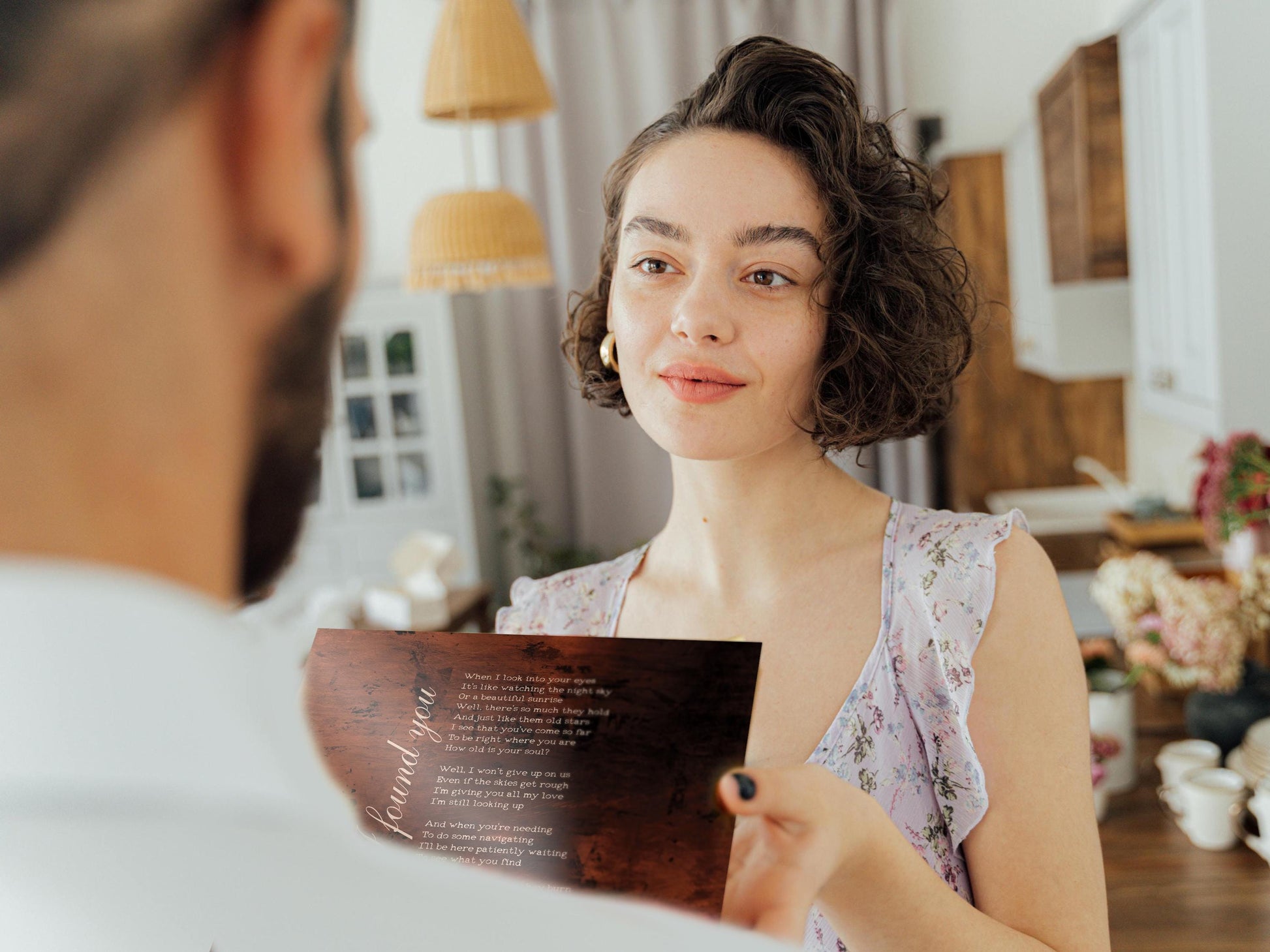 Monogrammed Bronze Anniversary Lyric Sign - HoneycombProverbs - Signs - Bronze Anniversary Gifts