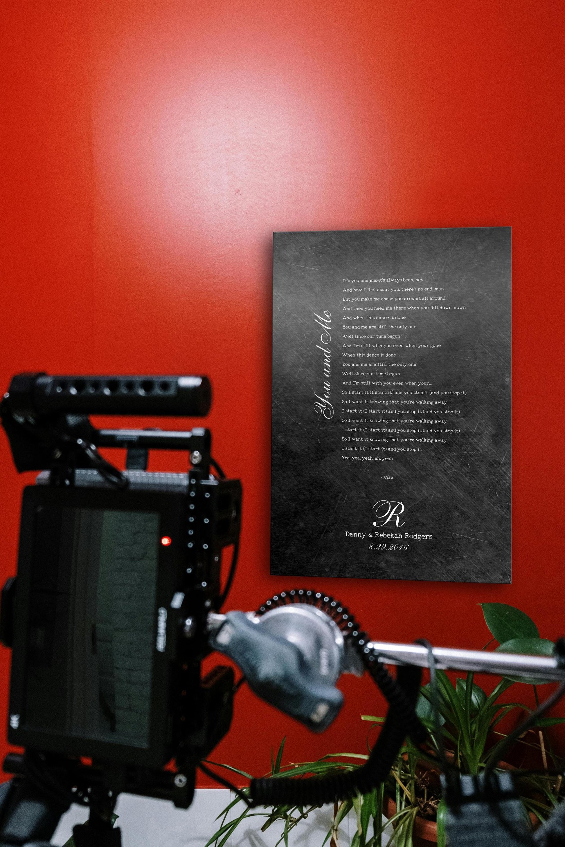 Monogrammed Iron First Dance Song Sign - HoneycombProverbs - Signs - Iron Anniversary Gifts