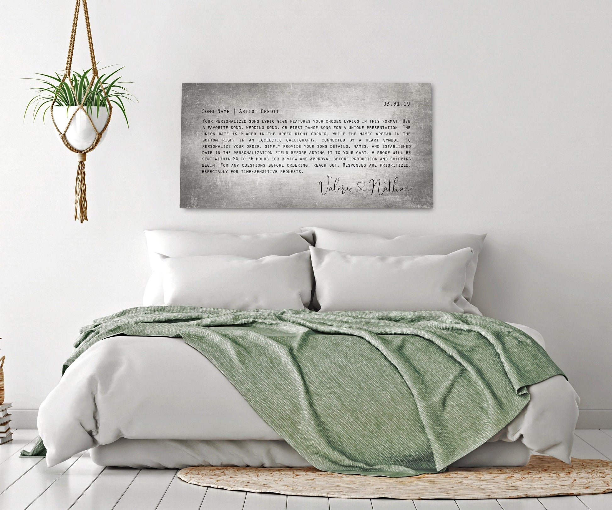 Love Song Lyric Sign on Tin - HoneycombProverbs - Signs - Vintage Lyrics Wall Art