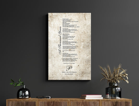 2nd Anniversary Heirloom, Our Song on Cotton - HoneycombProverbs - Giclée - 2nd Year Cotton Art