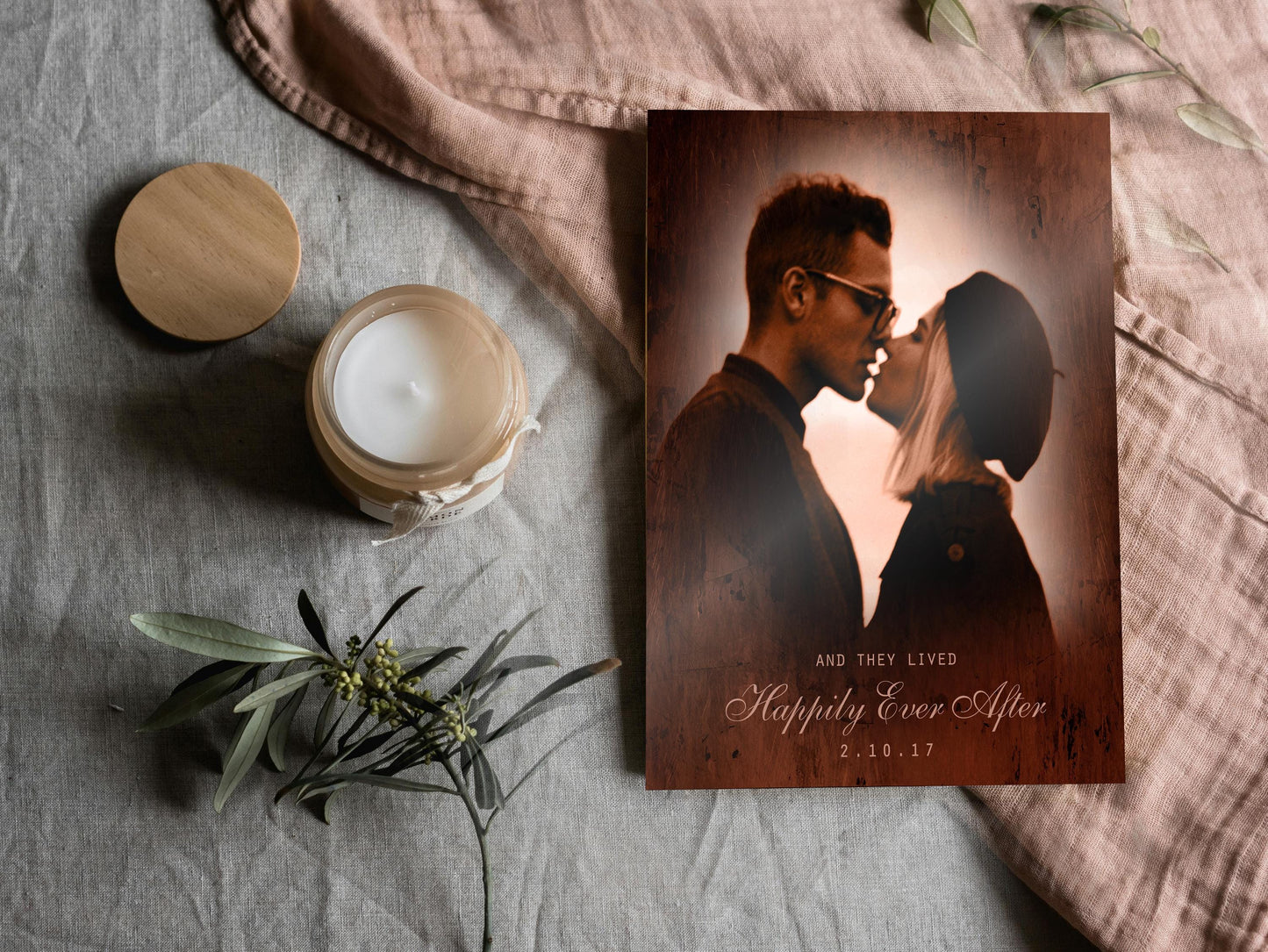 Bronzed Memories; Custom Photo with Words Art - HoneycombProverbs - Signs - Bronze Anniversary Gifts