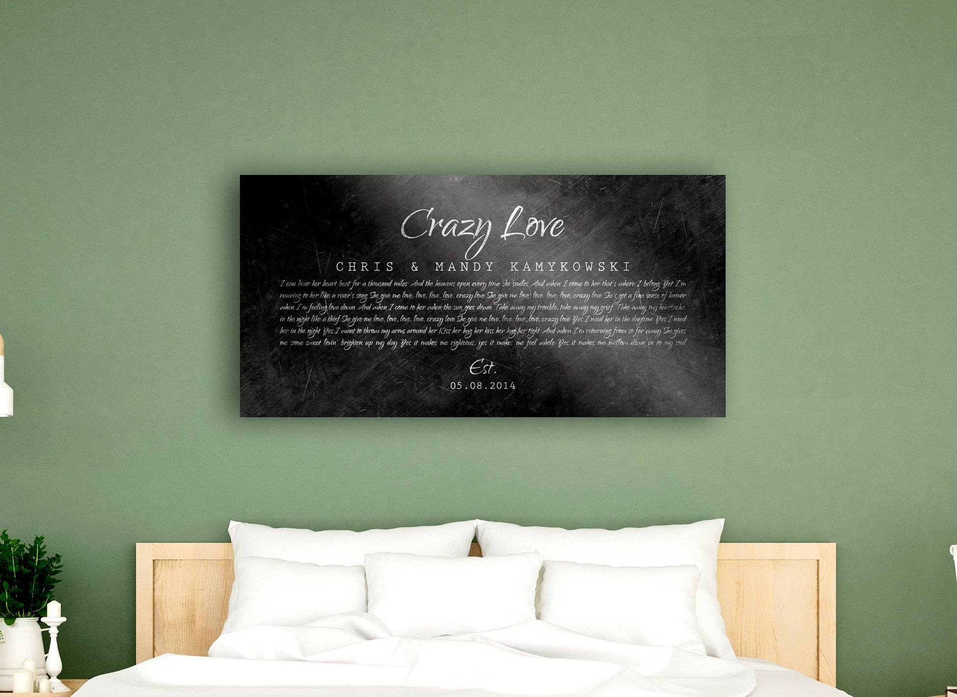 Custom Wedding Song Sign on Iron - HoneycombProverbs - Signs - Iron Anniversary Gifts