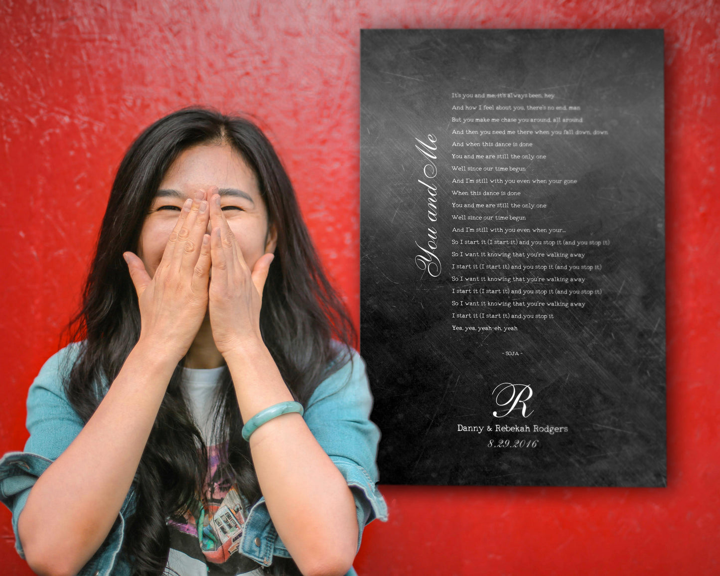 Monogrammed Iron First Dance Song Sign