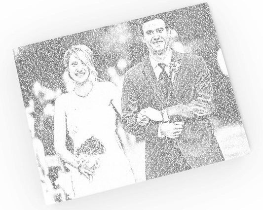 16x20 Wedding Calligram on Canvas - Fine art and canvas personalized anniversary and inspirational gifts