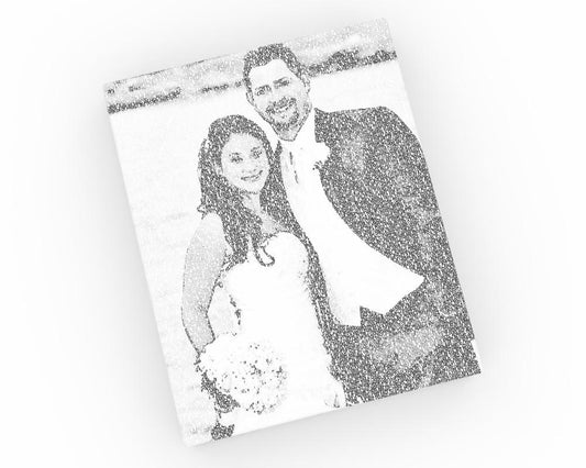 12x18 Photo Calligram on Canvas - Fine art and canvas personalized anniversary and inspirational gifts