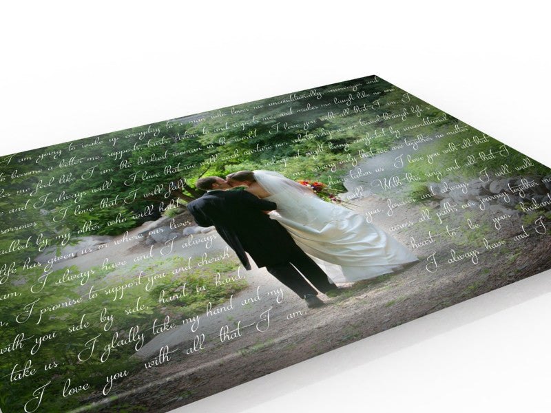 24x36 Words with Photos Canvas - Fine art and canvas personalized anniversary and inspirational gifts