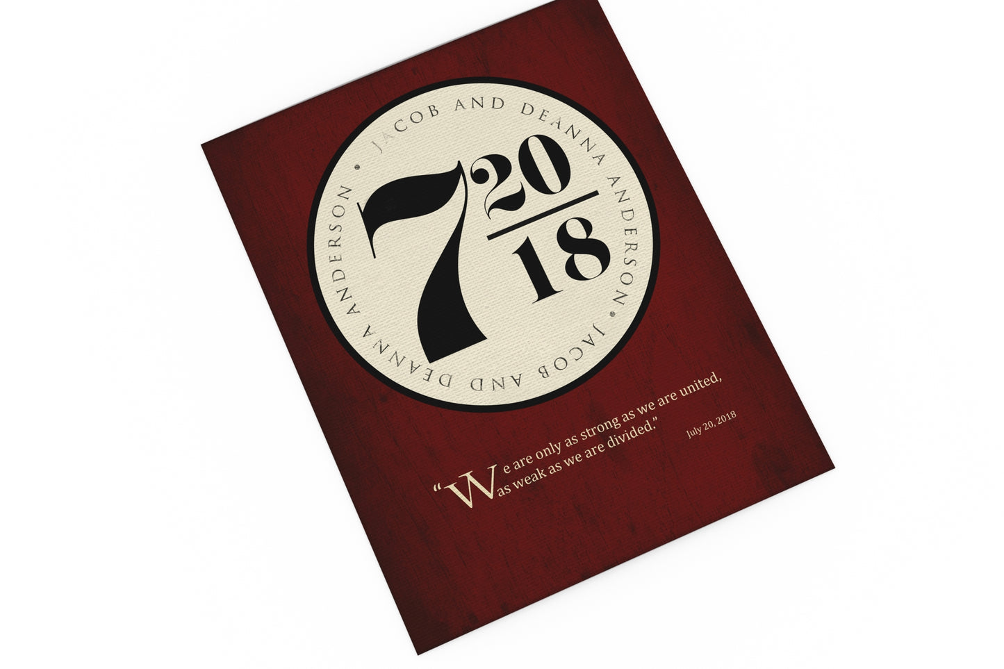 Personalized Wedding Date Print: Platform Sign - Hunnycomb Proverbs - Wedding gift ideas - paper anniversary gifts 