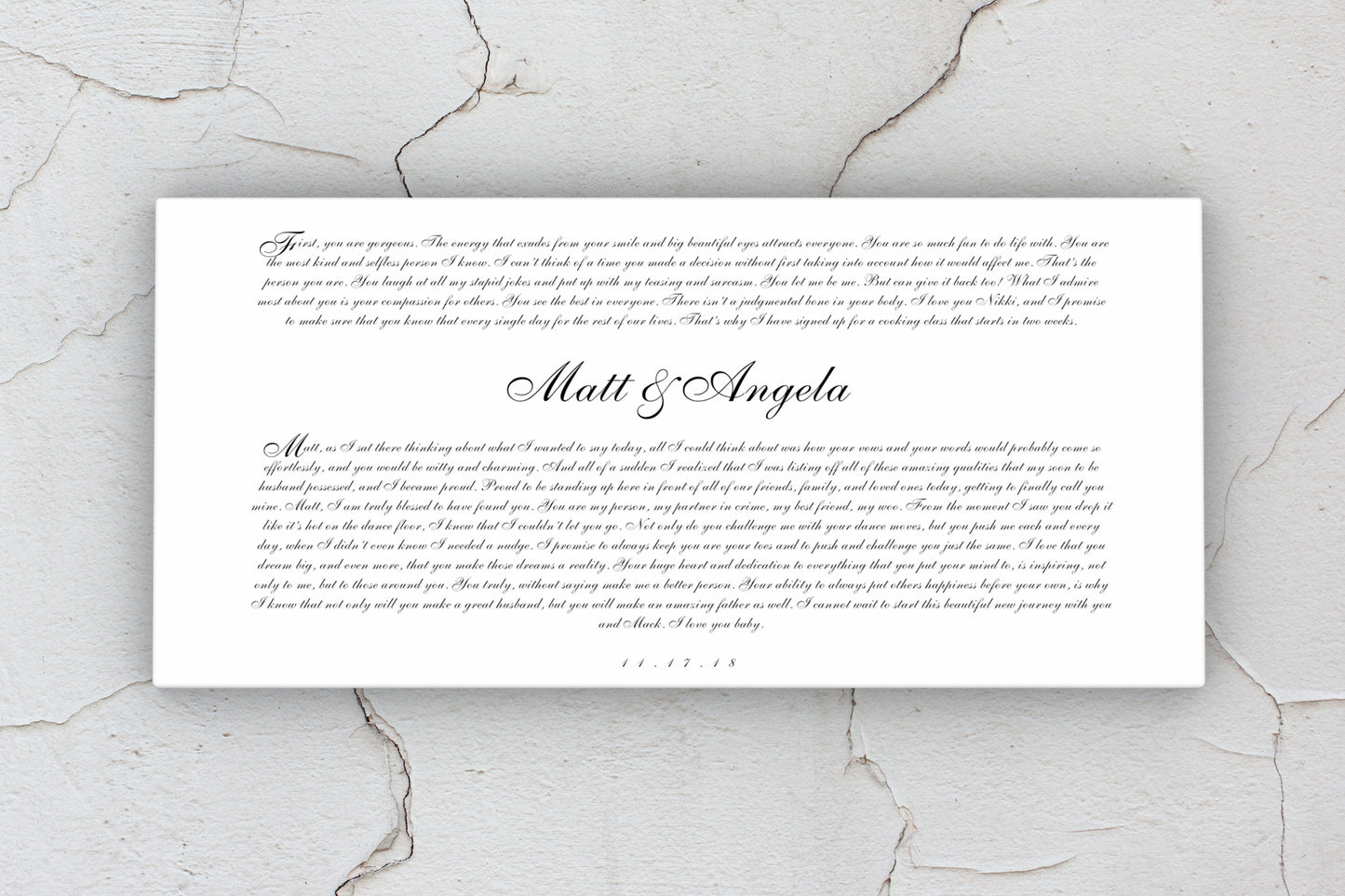 Romantic Anniversary Wedding Vow Art - Hunnycomb Proverbs - Wedding gift ideas - paper anniversary gifts 