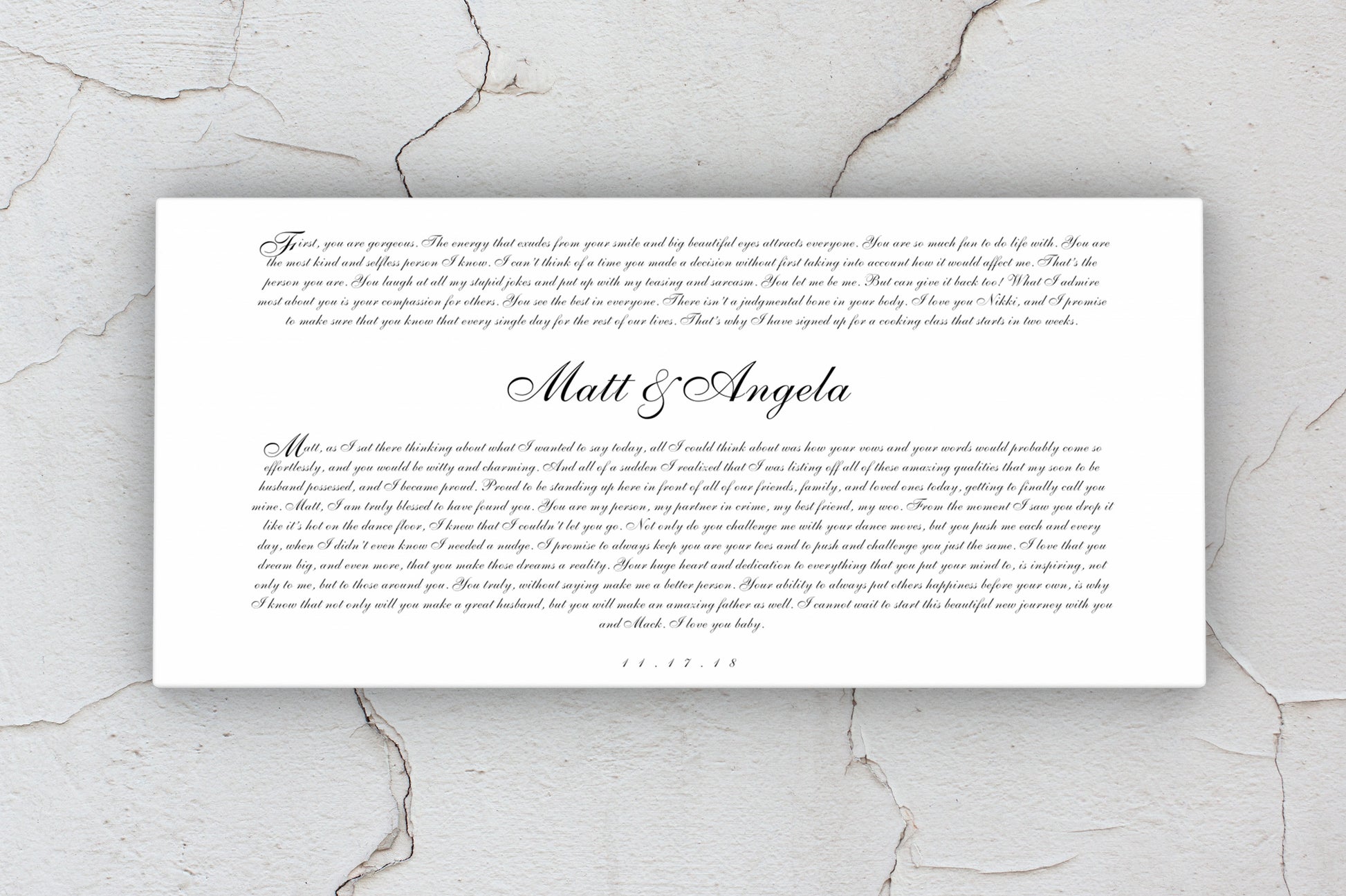 Romantic Anniversary Wedding Vow Art - Hunnycomb Proverbs - Wedding gift ideas - paper anniversary gifts 