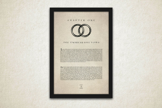 Harry potter wedding or anniversary gift idea. First year paper personalized art prints.