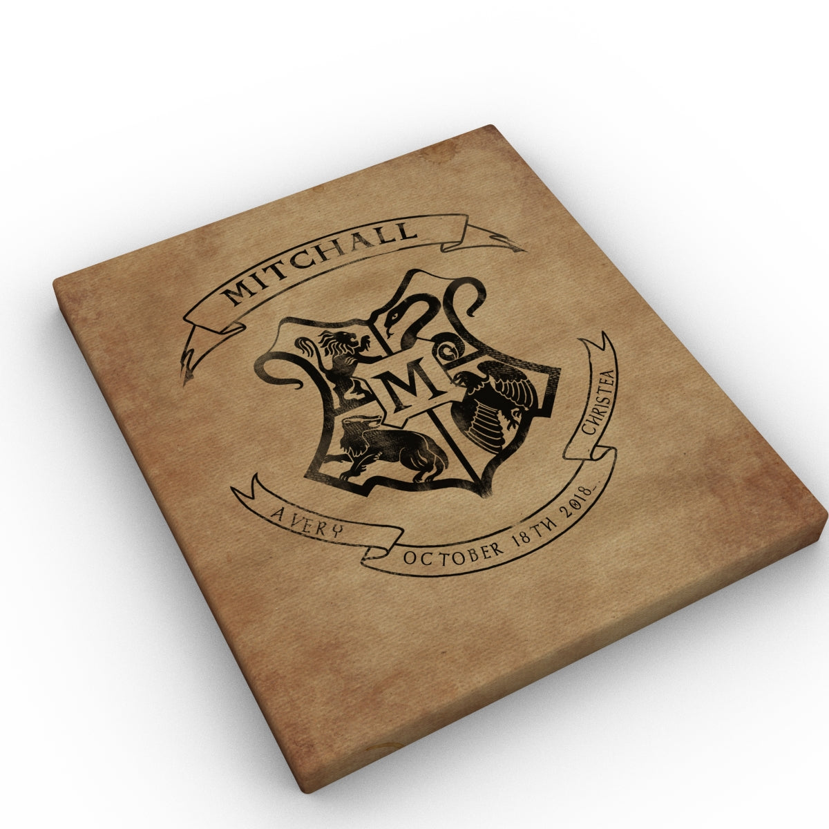 School of Wizardry Inspired Family Crest Print - Hunnycomb Proverbs - Wedding gift ideas - paper anniversary gifts 