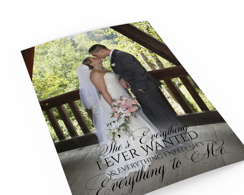 Fine Art Wedding Vow Photo - Fine art and canvas personalized anniversary and inspirational gifts