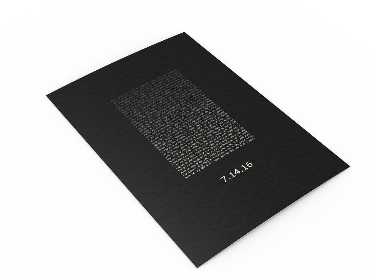 Mod Wedding Vow Art - Fine art and canvas personalized anniversary and inspirational gifts