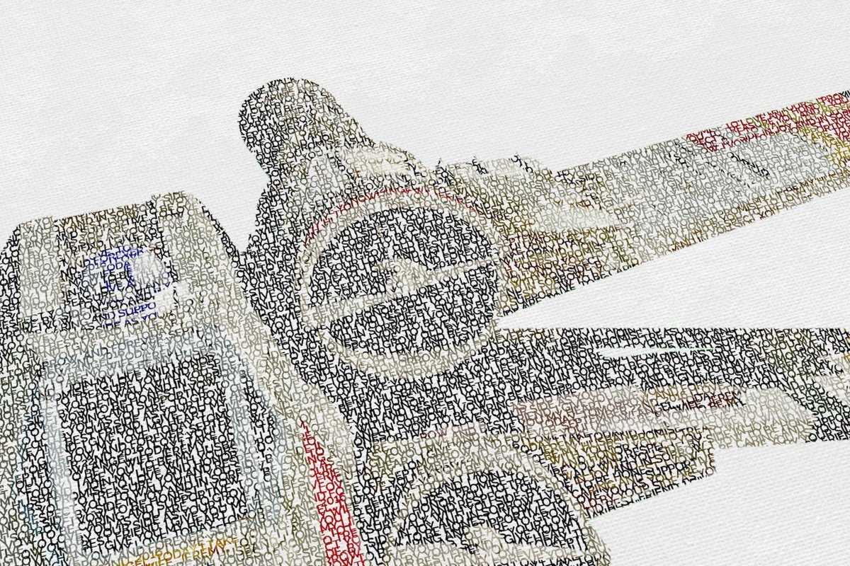 All-text, Starship , Wedding vows, wall art, unique, 1st Anniversary, Custom, Print, Groom, Words, gift, for him, husband, framed, paper