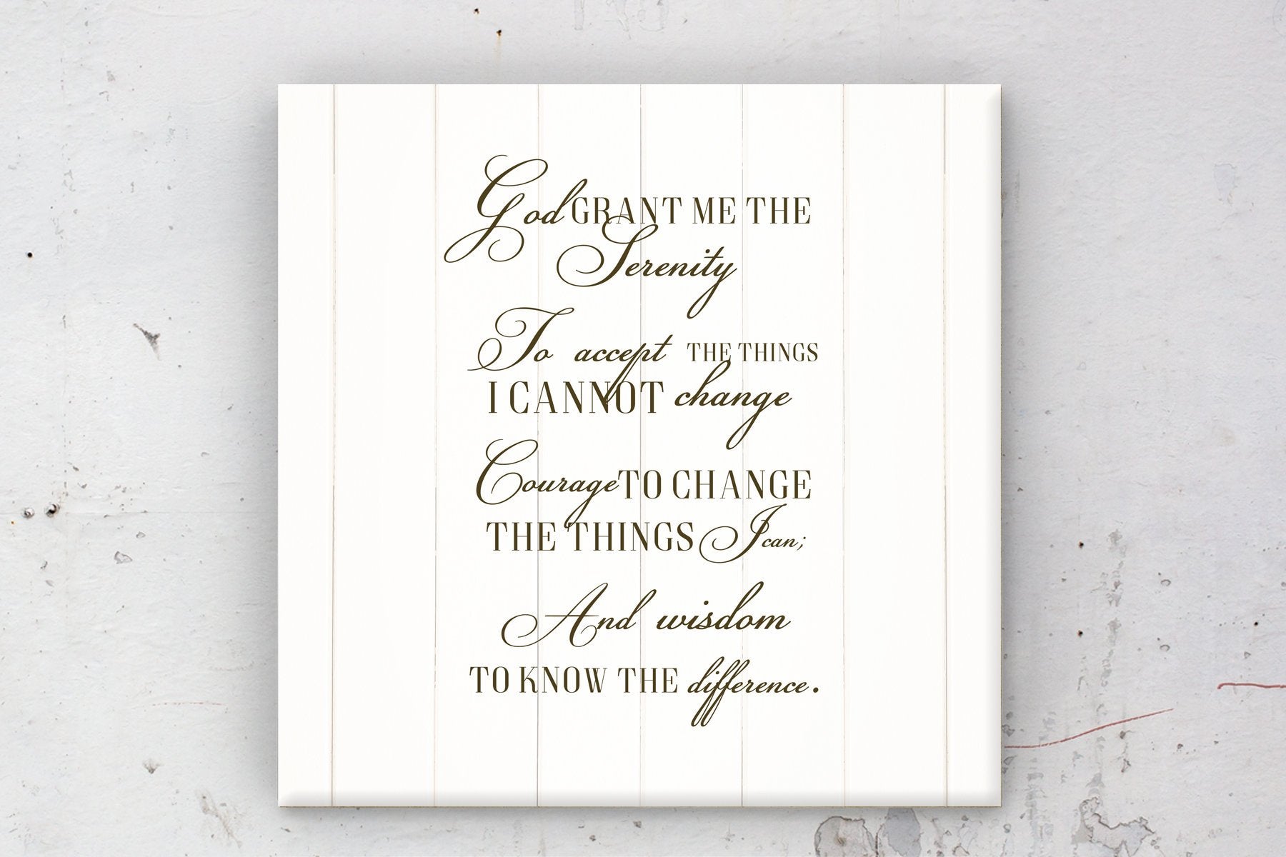Serenity Prayer, Canvas, Wall, decor, Recovery, print, Scriptures on canvas, Framed, scripture, gift, gifts, Christmas, for, brother, friend