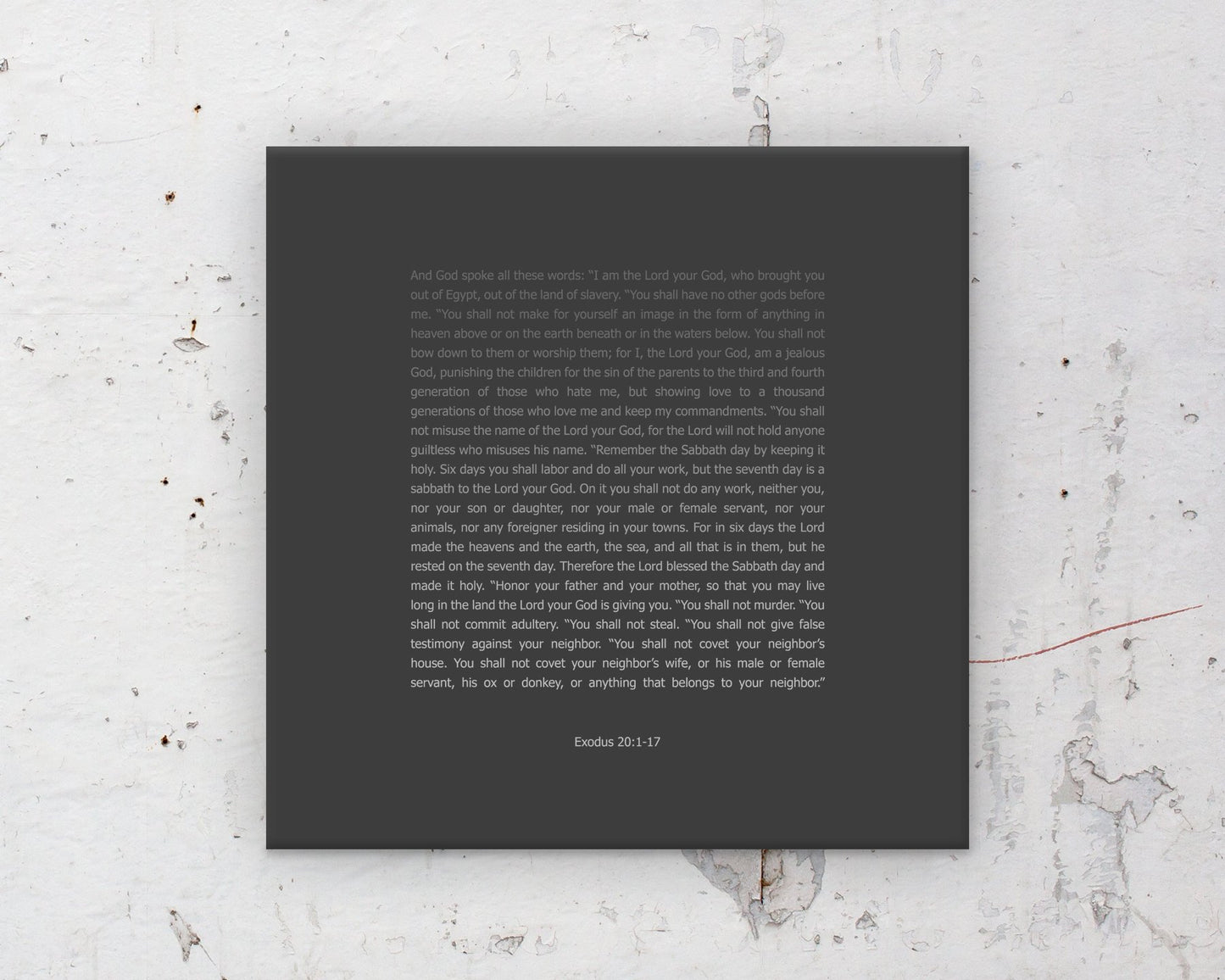 The 10 Commandments, Modern,custom, wall, art, decor, gift, Bible verse, Scripture, prints, Scriptures, on canvas, Framed, gifts, Christmas