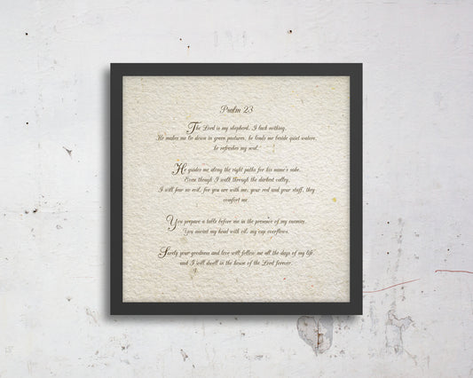 Psalm 23, custom, Bible verse, Scripture, prints, Scriptures on canvas, Framed scripture, wall decor, gift, gifts, Christmas, for mom