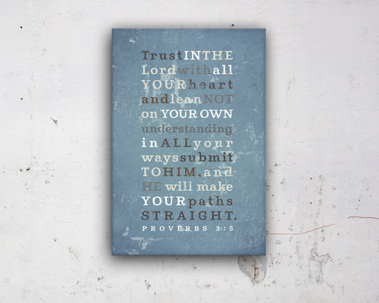 Proverbs 3:5, Subway art, canvas, Scripture, sign, for, wall, art, gift, him, son, Bible verse, prints, Scriptures, Framed, gifts, Christmas