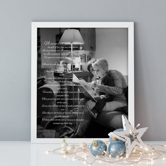 Gift for Mother in Law, Personalized, Mother and son, Words on photo, Quotes, Gift for mom, Personalize, Birthday, From Son, from kids,Print