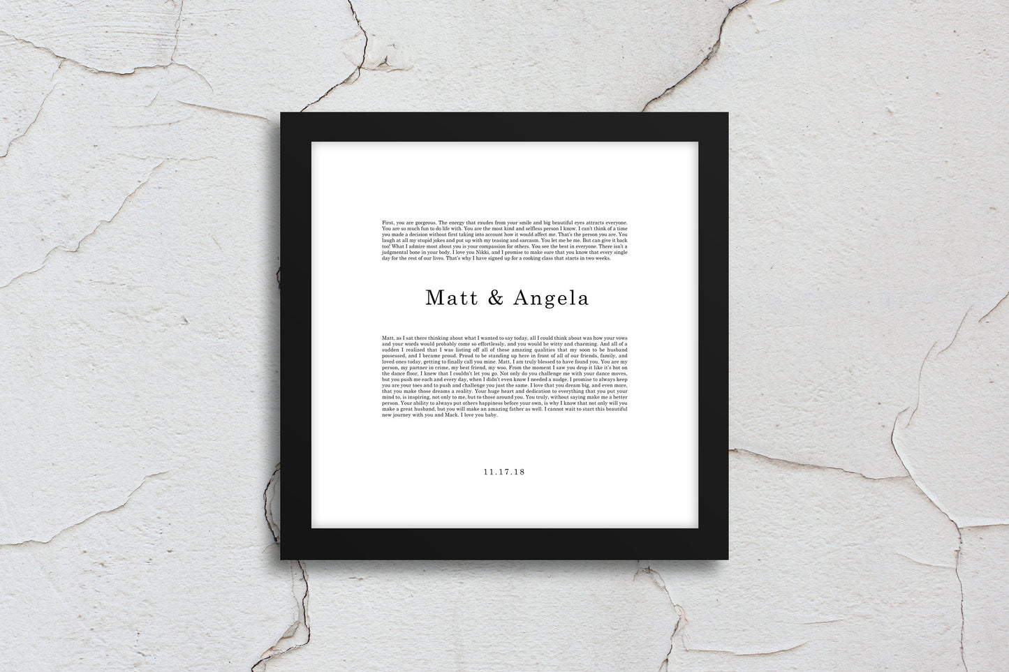First Anniversary Gift, wedding vow, art, gift, Printed vows, His and Her, print, Anniversary, for him, for her, for wife, Christmas