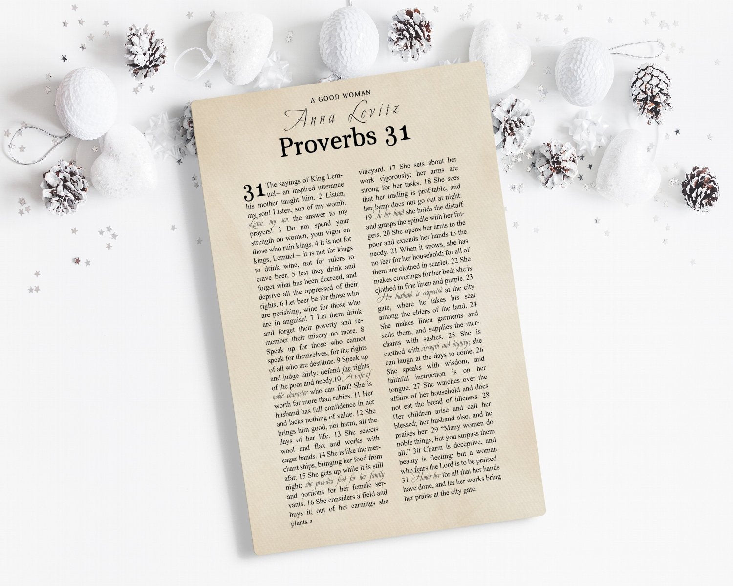 Proverbs 31, Personalized, Gift for wife, Gifts, for Mom, Prov 31, Christmas gift, for her, Canvas, Scripture, Bible verse, Christian, woman