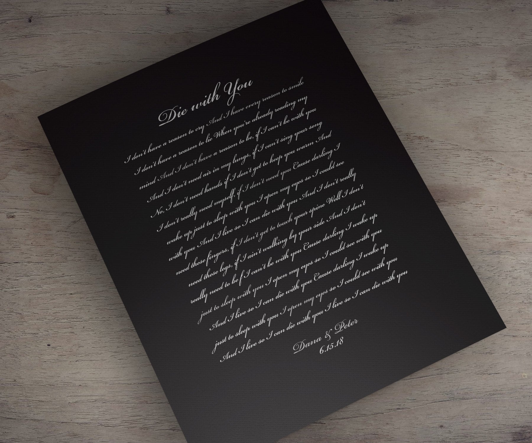 Canvas Song Print, Custom Bedroom Decor, Wife anniversary gift, Romantic Bedroom Wall decor, His and Her Personalize, Wedding Date Print