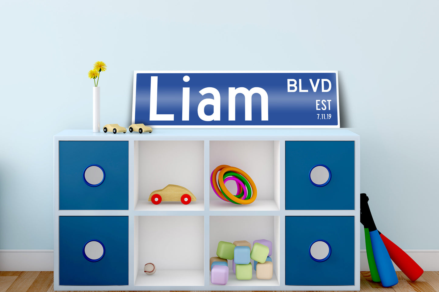 Child Name Sign Custom Metal Street Sign