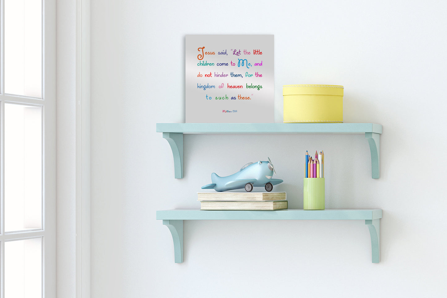 Matthew 19:14 Christian Decor for Kids