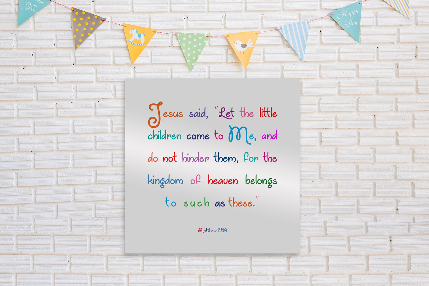 Matthew 19:14 Christian Decor for Kids