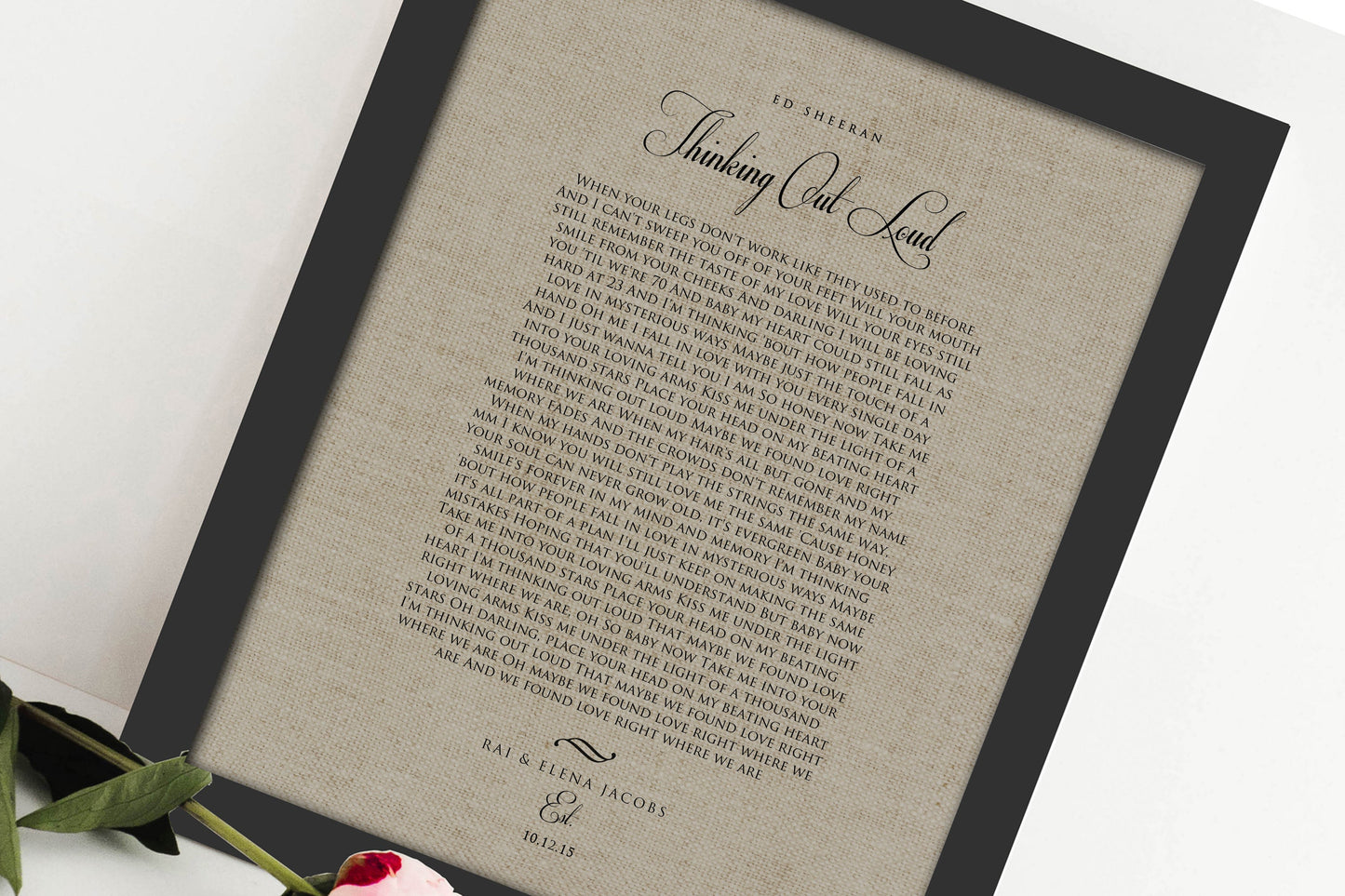 Our 1st Dance, Linen Anniversary Keepsake