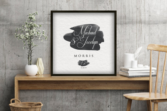 Our First Anniversary, Personalized Framed Paper Gift