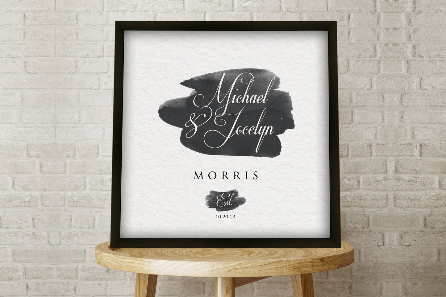 Our First Anniversary, Personalized Framed Paper Gift