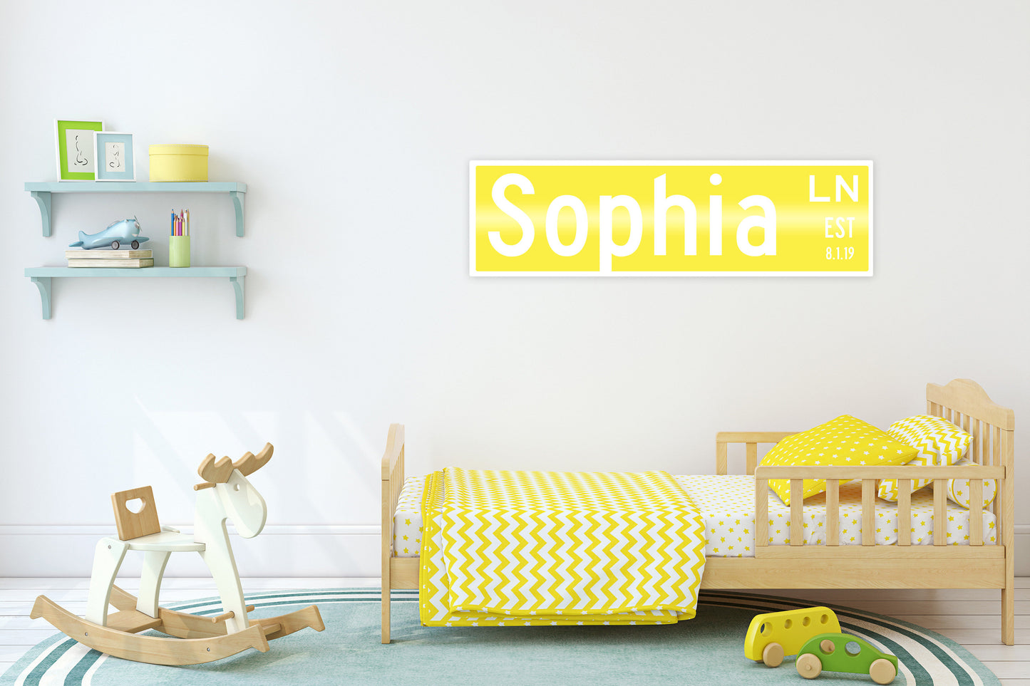 Child Name Sign Custom Metal Street Sign