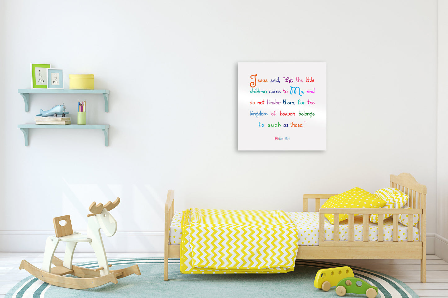 Matthew 19:14 Christian Decor for Kids
