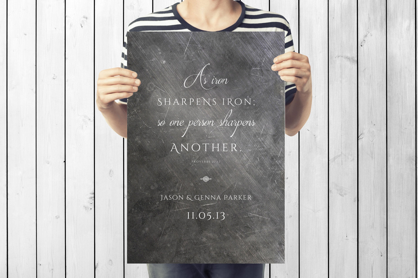 As Iron Sharpens Iron Personalized Gift